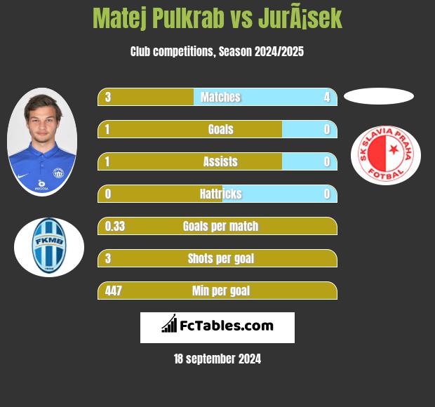 Matej Pulkrab vs JurÃ¡sek h2h player stats