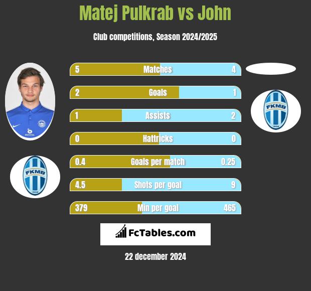 Matej Pulkrab vs John h2h player stats