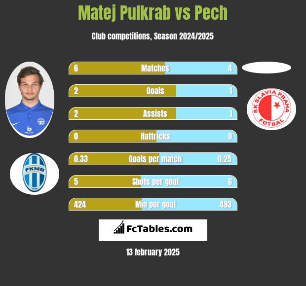 Matej Pulkrab vs Pech h2h player stats