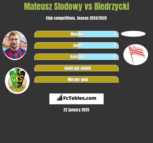 Mateusz Słodowy vs Biedrzycki h2h player stats