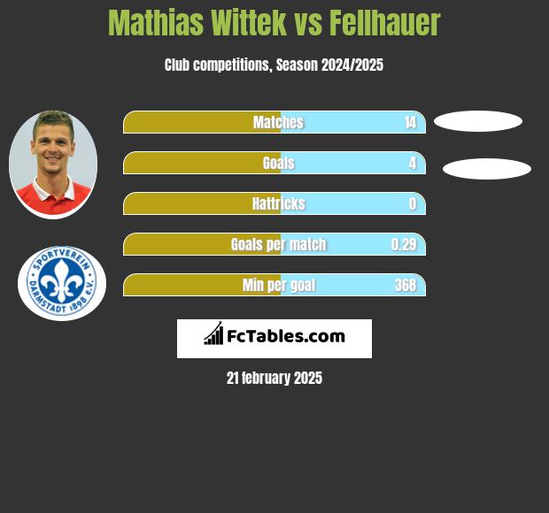 Mathias Wittek vs Fellhauer h2h player stats