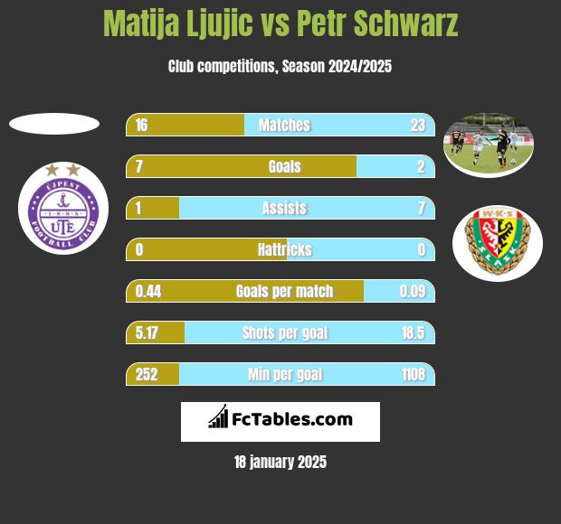 Matija Ljujic vs Petr Schwarz h2h player stats