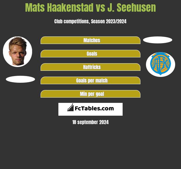 Mats Haakenstad vs J. Seehusen h2h player stats