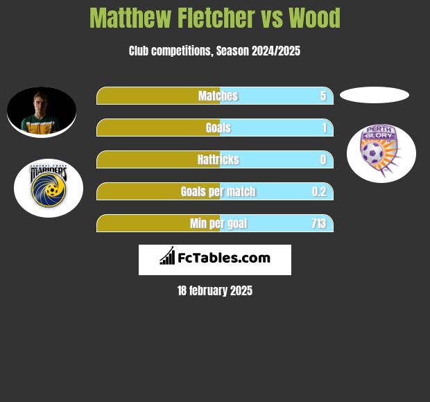 Matthew Fletcher vs Wood h2h player stats