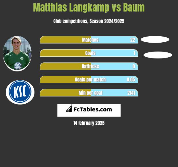 Matthias Langkamp vs Baum h2h player stats