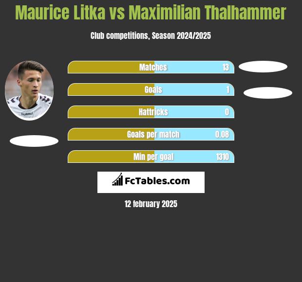 Maurice Litka vs Maximilian Thalhammer h2h player stats