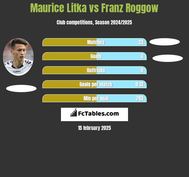 Maurice Litka vs Franz Roggow h2h player stats