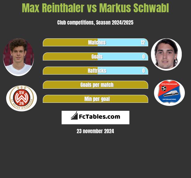 Max Reinthaler vs Markus Schwabl h2h player stats