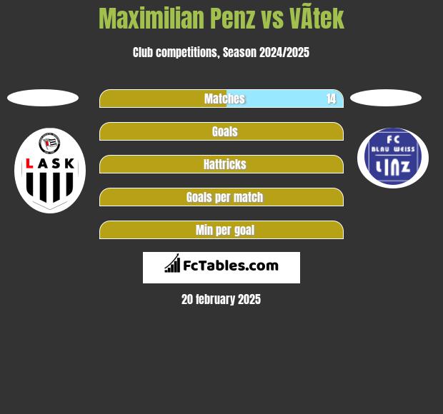 Maximilian Penz vs VÃ­tek h2h player stats