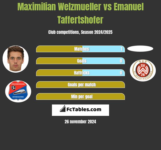 Maximilian Welzmueller vs Emanuel Taffertshofer h2h player stats