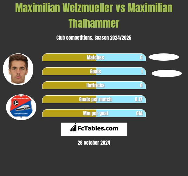 Maximilian Welzmueller vs Maximilian Thalhammer h2h player stats