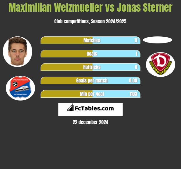 Maximilian Welzmueller vs Jonas Sterner h2h player stats