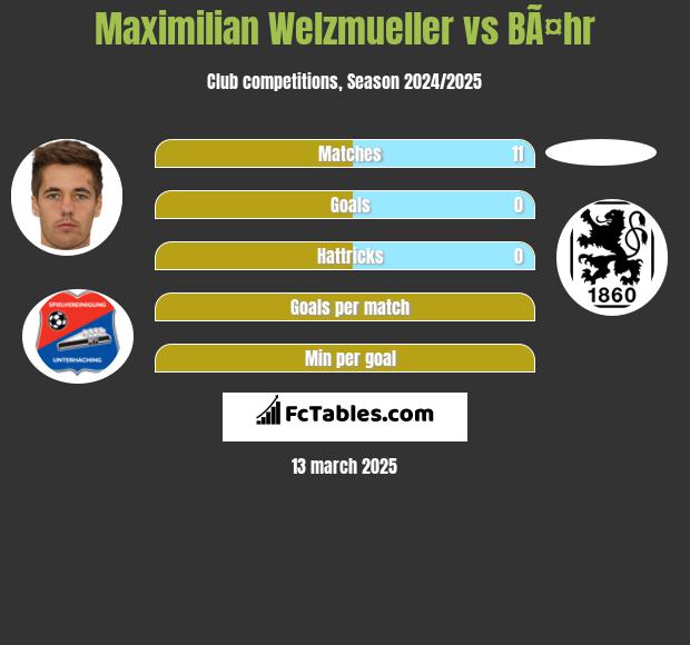 Maximilian Welzmueller vs BÃ¤hr h2h player stats