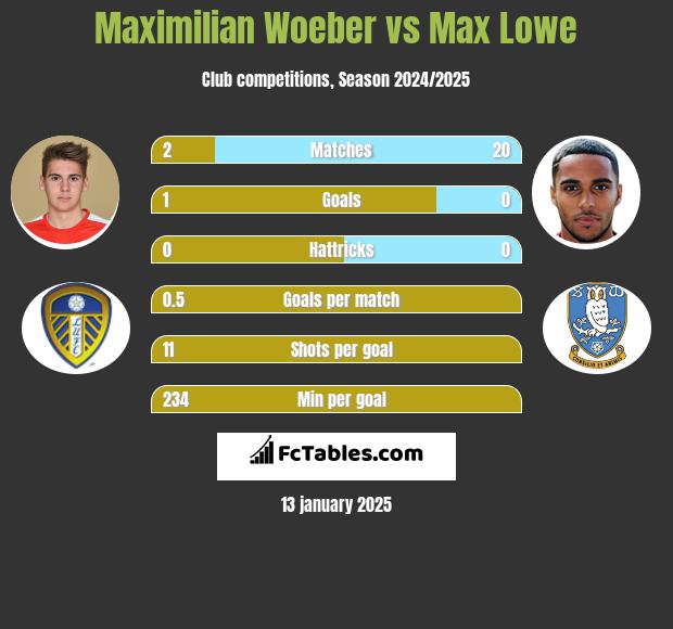 Maximilian Woeber vs Max Lowe h2h player stats