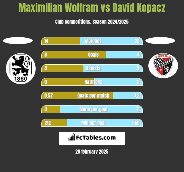 Maximilian Wolfram vs David Kopacz h2h player stats