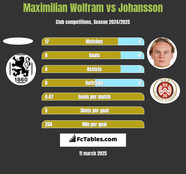 Maximilian Wolfram vs Johansson h2h player stats