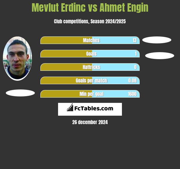 Mevlut Erdinc vs Ahmet Engin h2h player stats