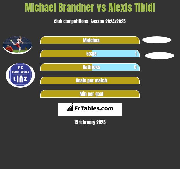 Michael Brandner vs Alexis Tibidi h2h player stats