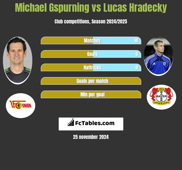 Michael Gspurning vs Lucas Hradecky h2h player stats