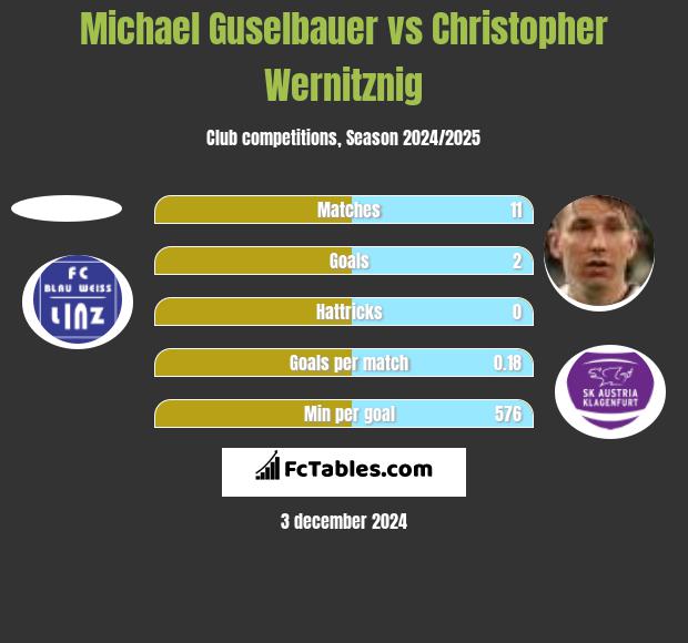 Michael Guselbauer vs Christopher Wernitznig h2h player stats