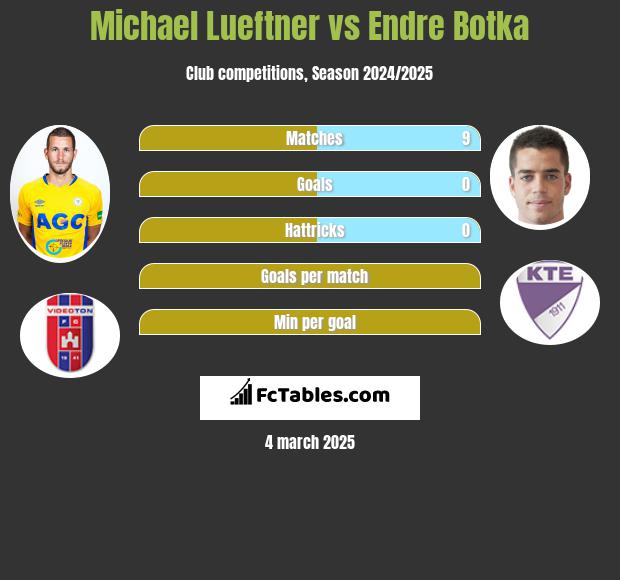 Michael Lueftner vs Endre Botka h2h player stats