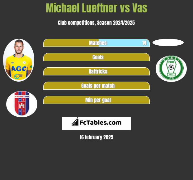 Michael Lueftner vs Vas h2h player stats