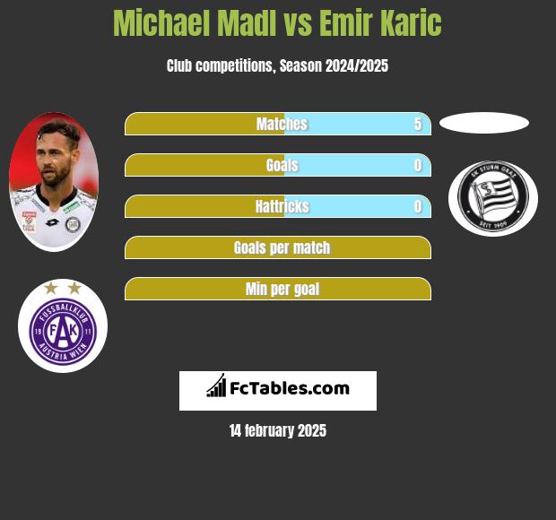 Michael Madl vs Emir Karic h2h player stats