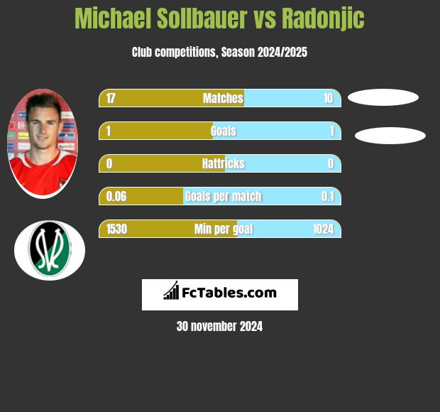 Michael Sollbauer vs Radonjic h2h player stats