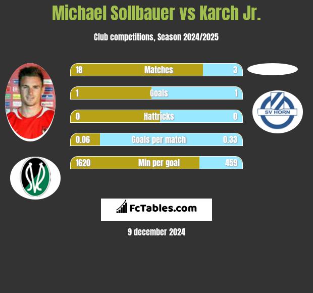 Michael Sollbauer vs Karch Jr. h2h player stats