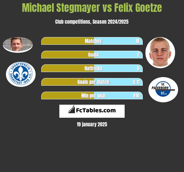 Michael Stegmayer vs Felix Goetze h2h player stats