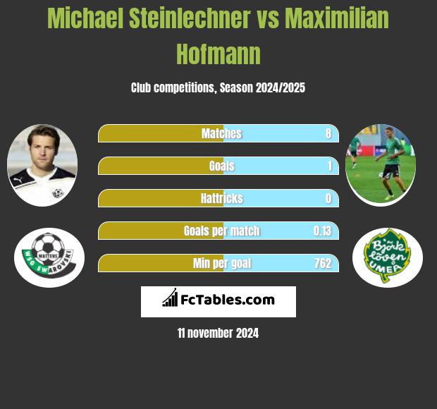 Michael Steinlechner vs Maximilian Hofmann h2h player stats