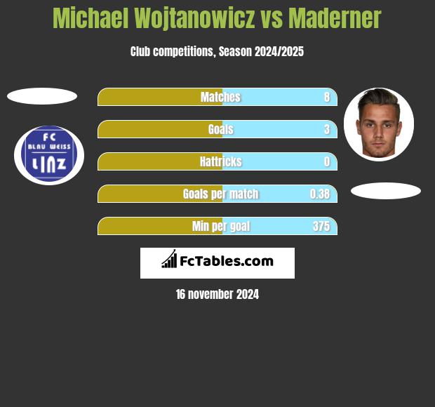 Michael Wojtanowicz vs Maderner h2h player stats