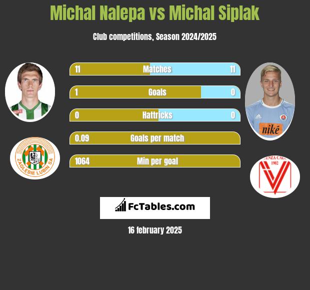 Michał Nalepa vs Michal Siplak h2h player stats