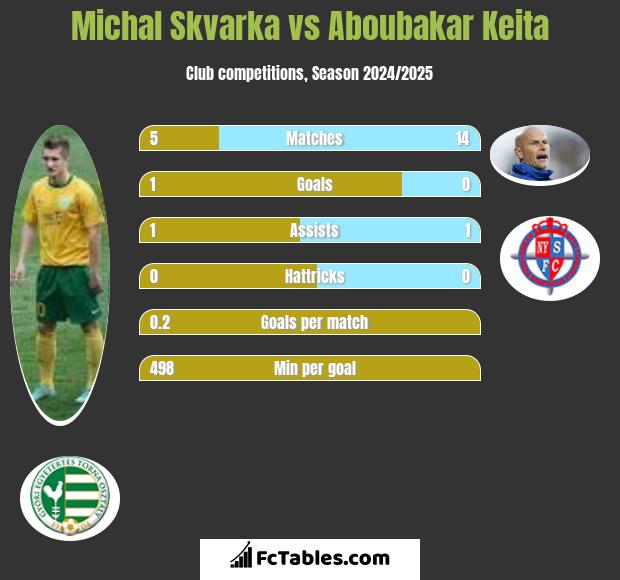 Michal Skvarka vs Aboubakar Keita h2h player stats