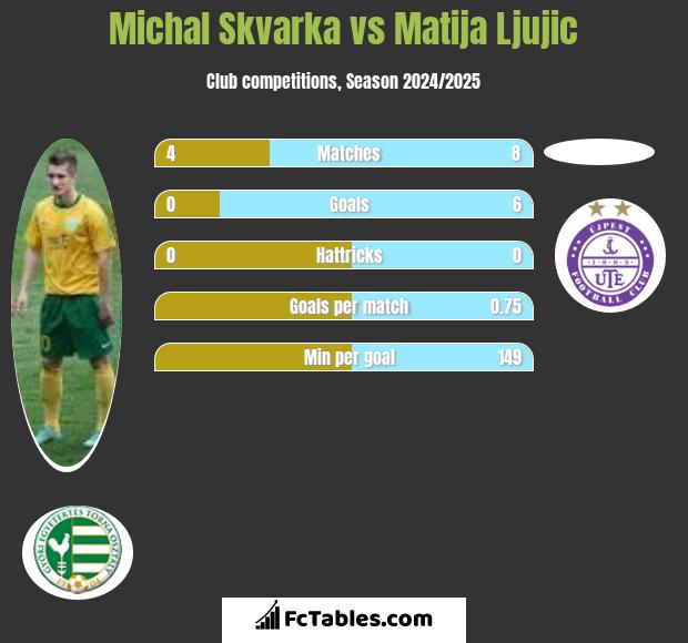 Michal Skvarka vs Matija Ljujic h2h player stats