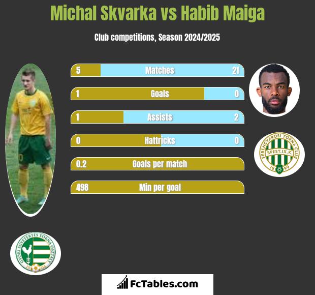 Michal Skvarka vs Habib Maiga h2h player stats