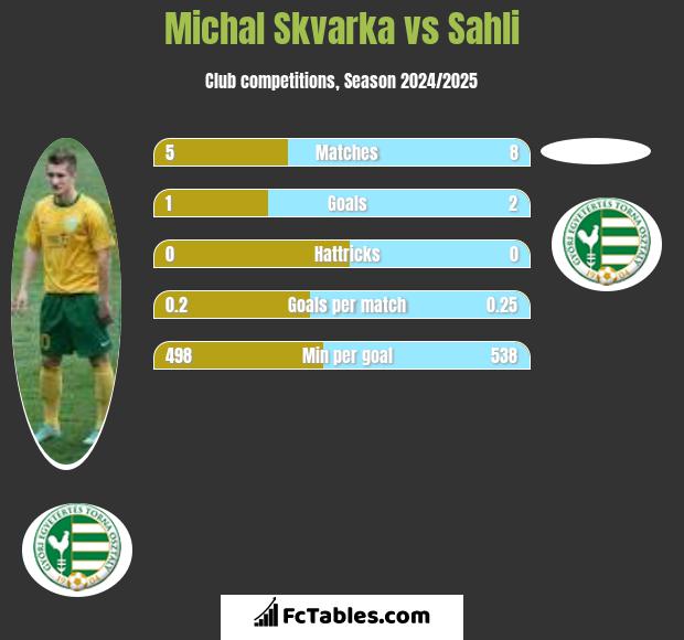 Michal Skvarka vs Sahli h2h player stats