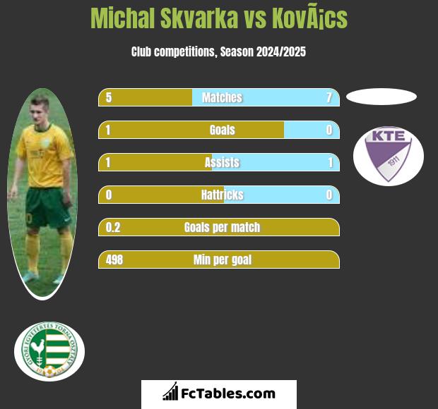 Michal Skvarka vs KovÃ¡cs h2h player stats