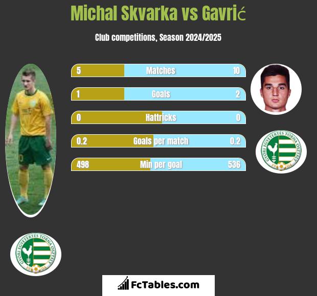 Michal Skvarka vs Gavrić h2h player stats