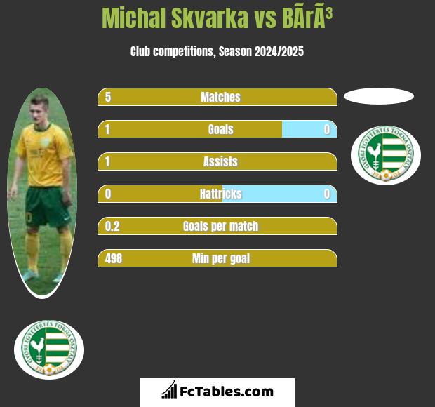 Michal Skvarka vs BÃ­rÃ³ h2h player stats