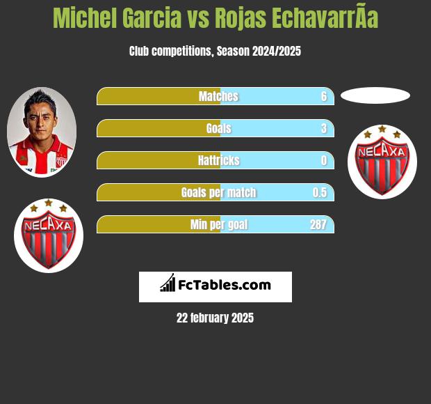 Michel Garcia vs Rojas EchavarrÃ­a h2h player stats