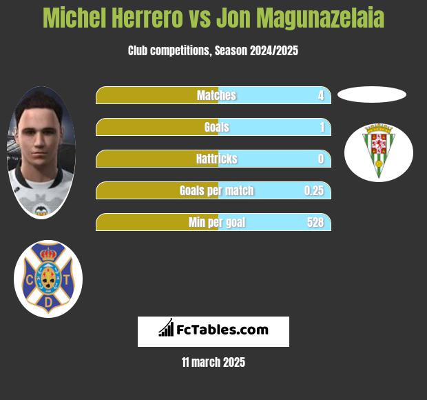 Michel Herrero vs Jon Magunazelaia h2h player stats