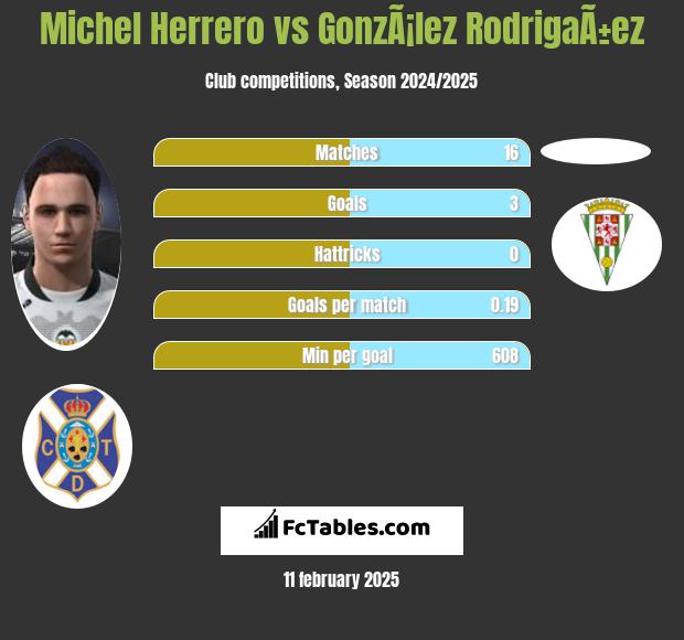 Michel Herrero vs GonzÃ¡lez RodrigaÃ±ez h2h player stats