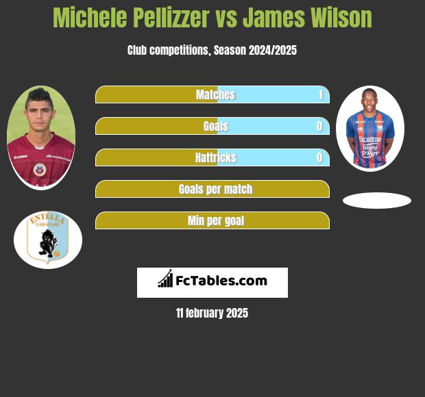 Michele Pellizzer vs James Wilson h2h player stats