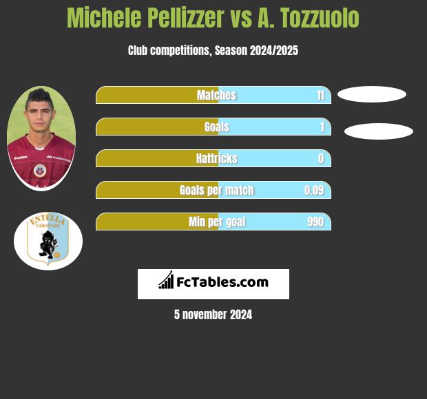 Michele Pellizzer vs A. Tozzuolo h2h player stats