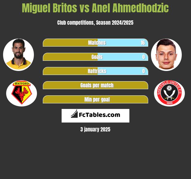 Miguel Britos vs Anel Ahmedhodzic h2h player stats