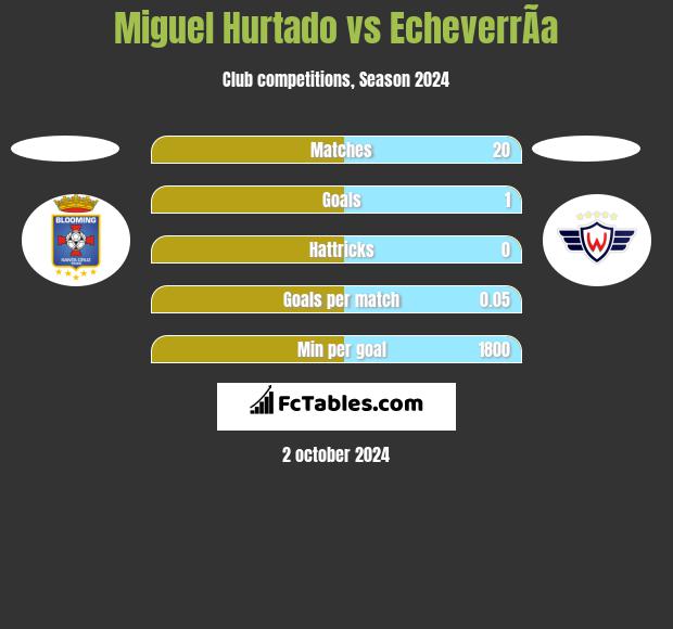 Miguel Hurtado vs EcheverrÃ­a h2h player stats