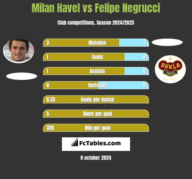 Milan Havel vs Felipe Negrucci h2h player stats