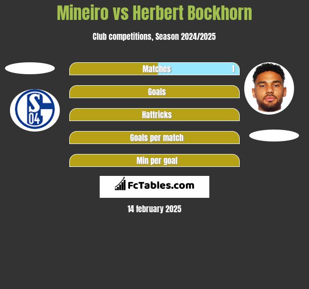 Mineiro vs Herbert Bockhorn h2h player stats