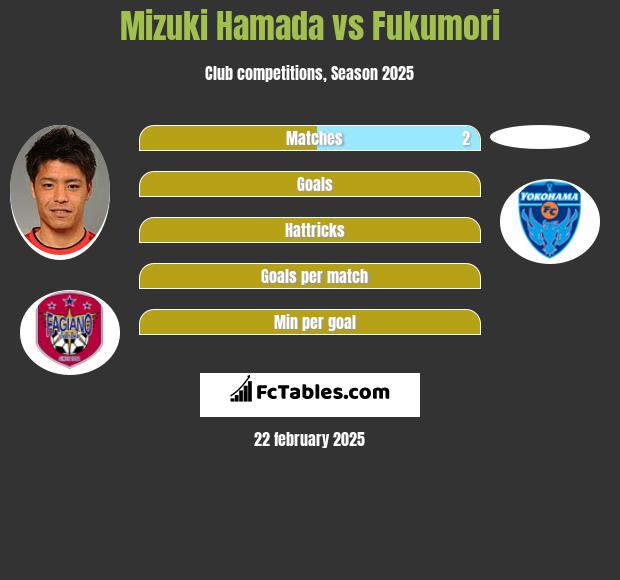 Mizuki Hamada vs Fukumori h2h player stats